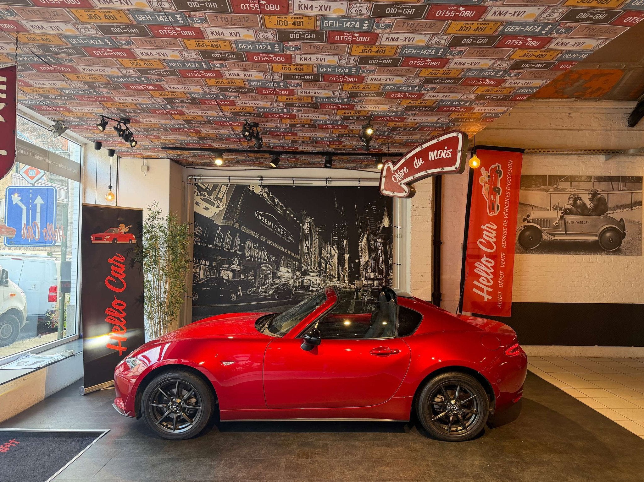 Mazda MX-5 MX-5 1.5i Skyactiv-G * RF * HARDTOP * CUIRS * BOS, Auto's, Gebruikt, Cabriolet, Adaptive Cruise Control, Leder