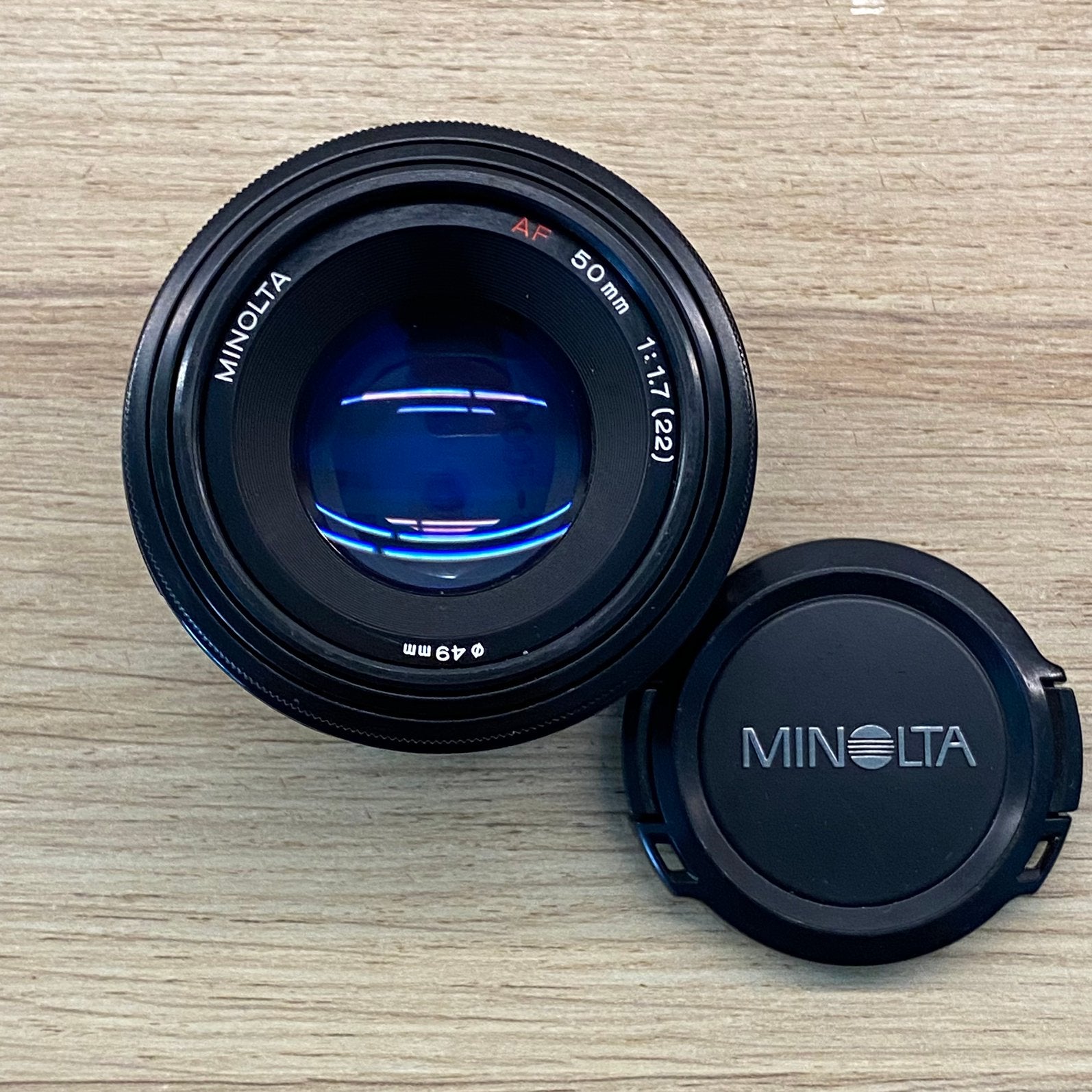 Minolta/Sony AF 50mm f1.7 *zo goed als nieuw, Audio, Tv en Foto, Fotocamera's Analoog, Ophalen of Verzenden, Zo goed als nieuw