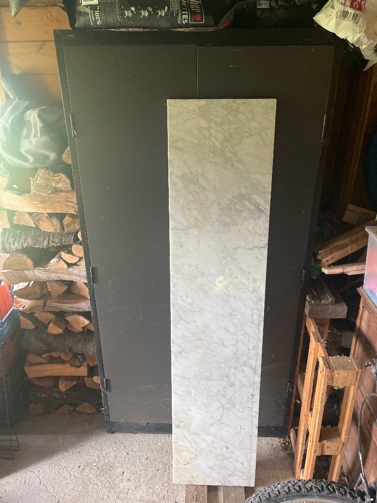 Marmeren tablet carara., Ophalen, Overige materialen, Gebruikt, Vensterbanken