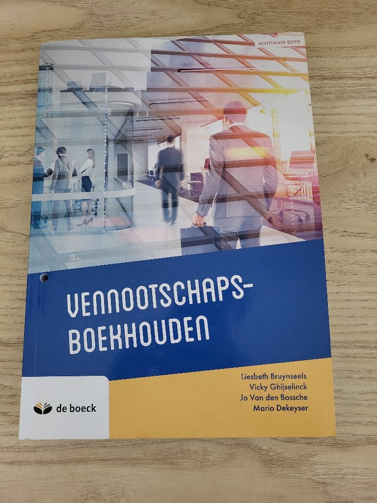Vennootschaps-boekhouden, Boeken, Ophalen, Nieuw, Maatschappijleer, De boeck