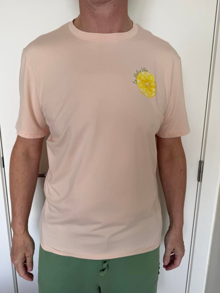 T-shirt Manfinity couleur pêche, taille S, Enlèvement ou Envoi, Comme neuf, Taille 46 (S) ou plus petite, Autres couleurs