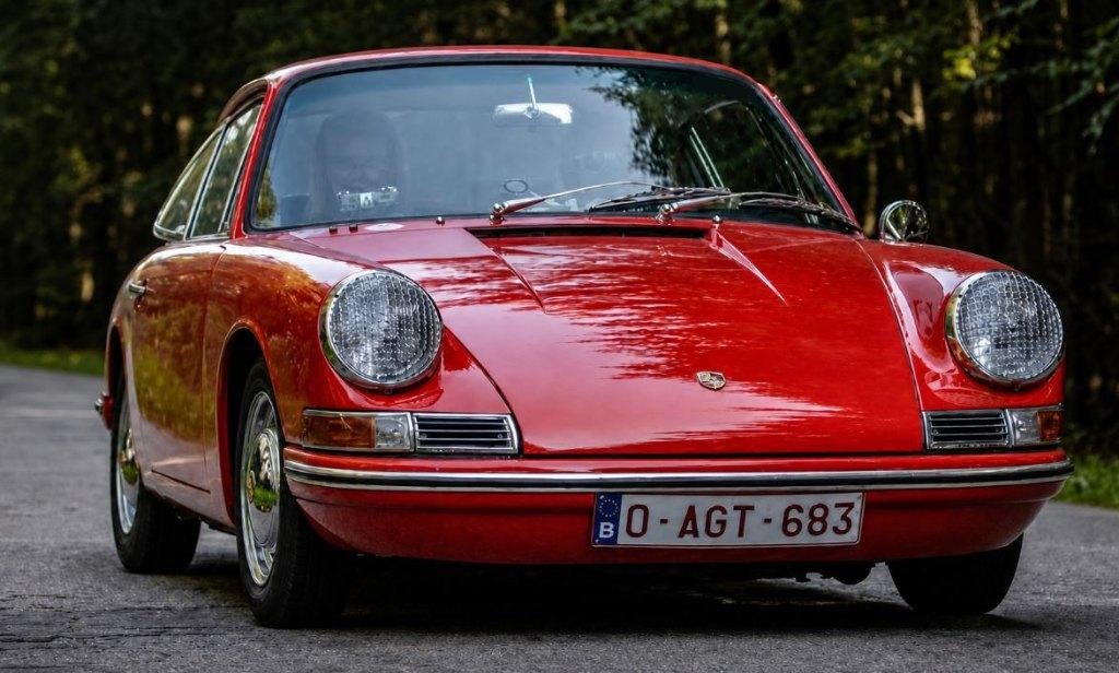 Porsche 912 (911) Outlaw, Auto's, Porsche, Particulier, Benzine, Coupé, Handgeschakeld, Rood, Zwart, Leder, Achterwielaandrijving