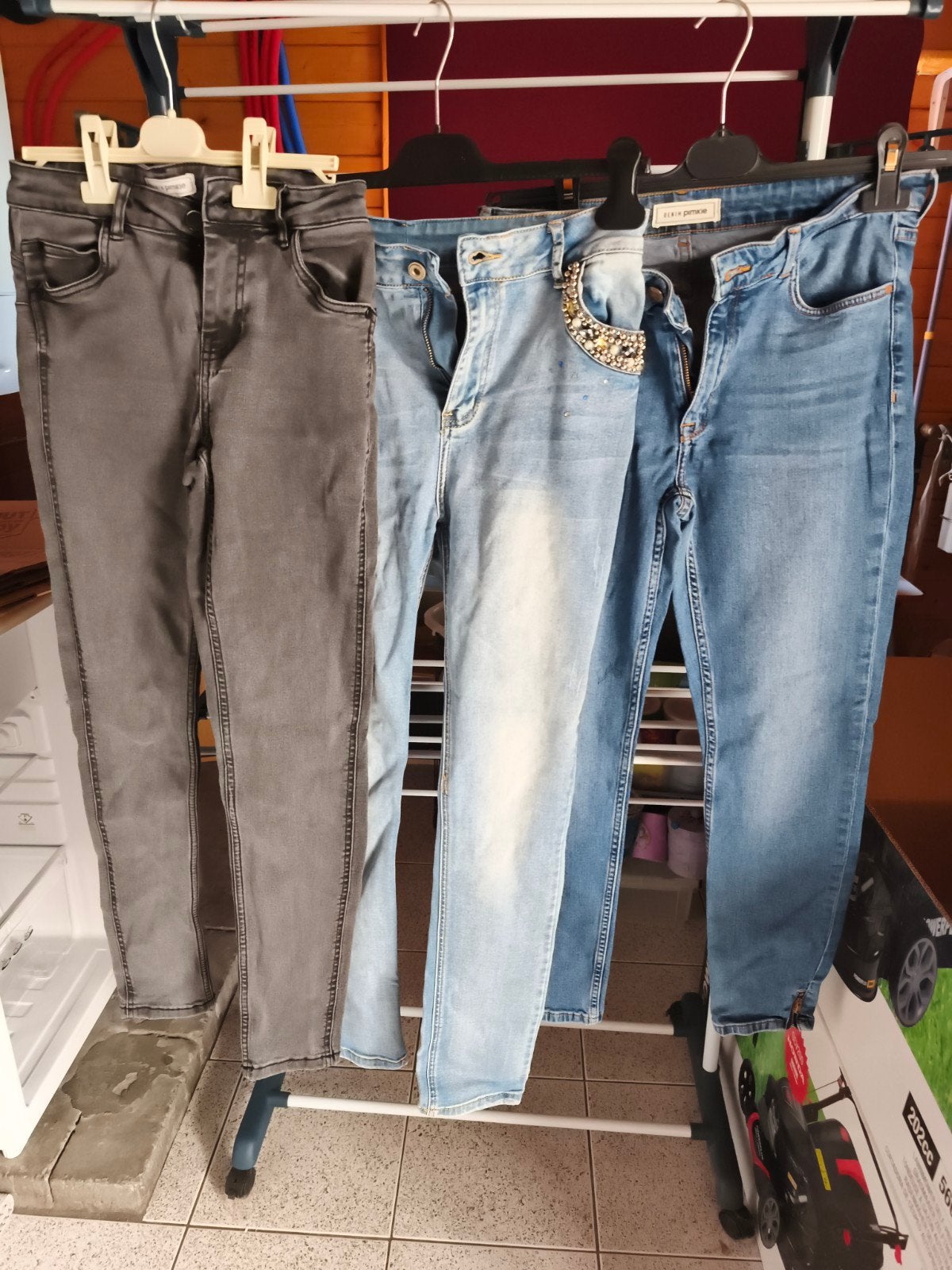 jeans broeken voor dames, Ophalen