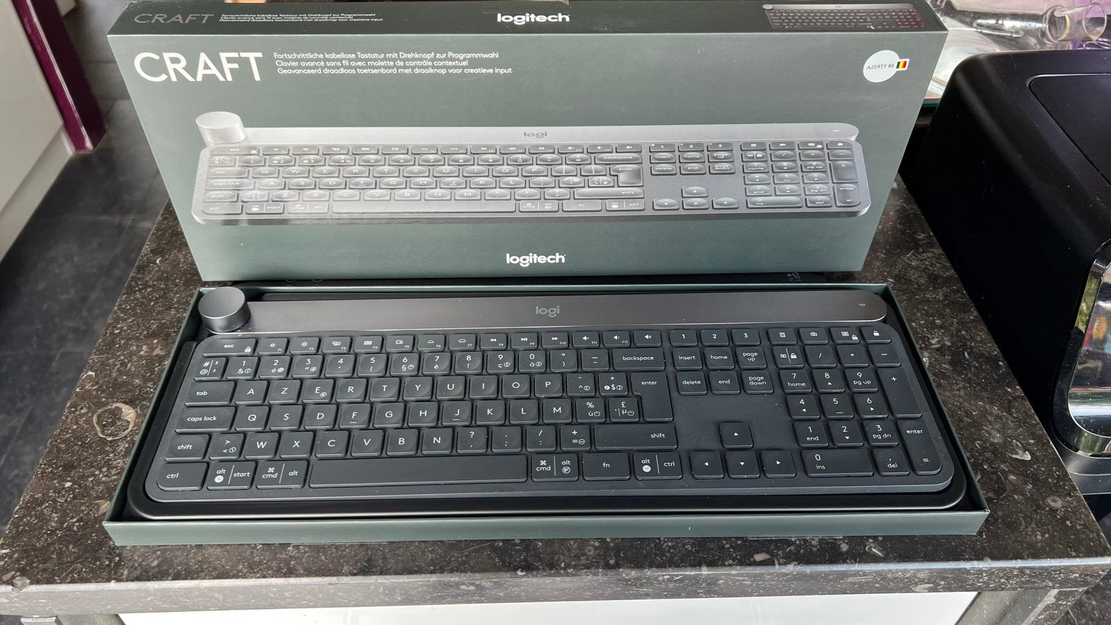 Logitech Craft draadloos toetsenbord - Belgisch punt, Enlèvement, Comme neuf, Sans fil