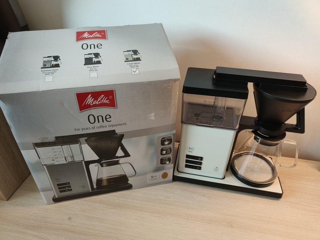 Melitta One koffiezetapparaat 1031-03 cream wit, Elektronische apparatuur, Koffiezetapparaten, Afneembaar waterreservoir, 10 kopjes of meer