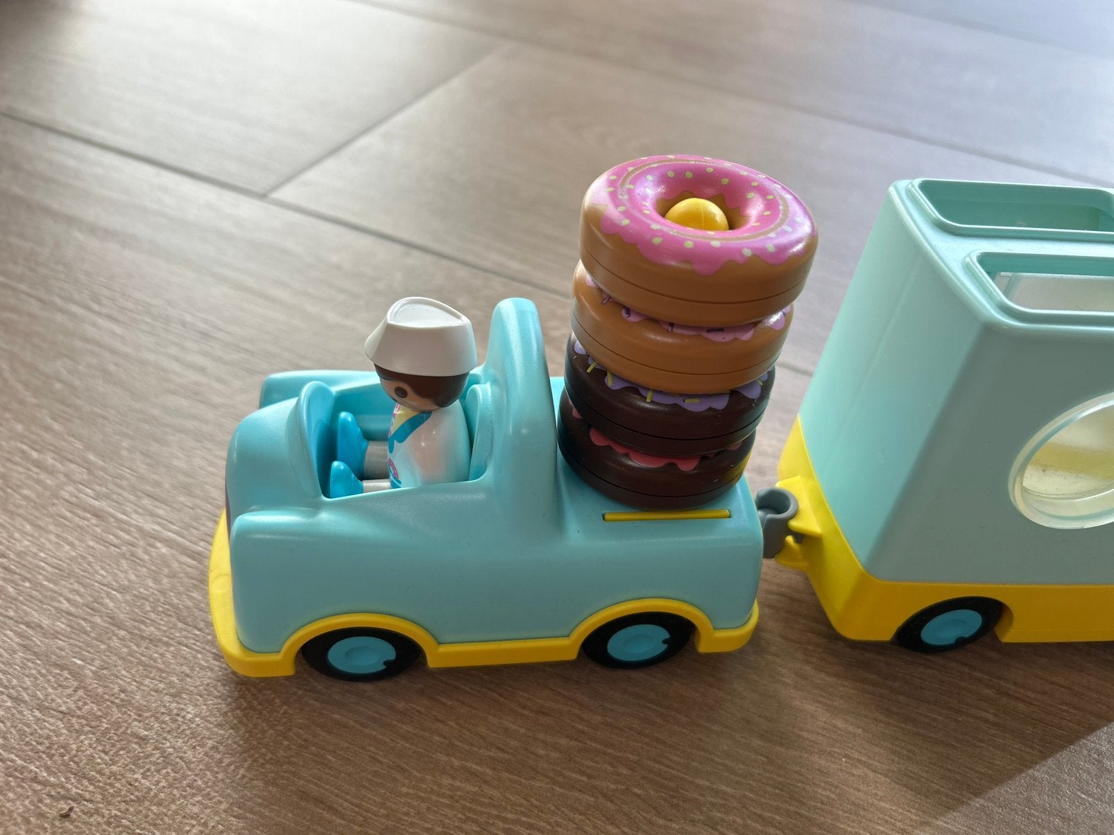 Playmobil 1-2-3 donuttruck, Kinderen en Baby's, Ophalen, Zo goed als nieuw, 1.2.3