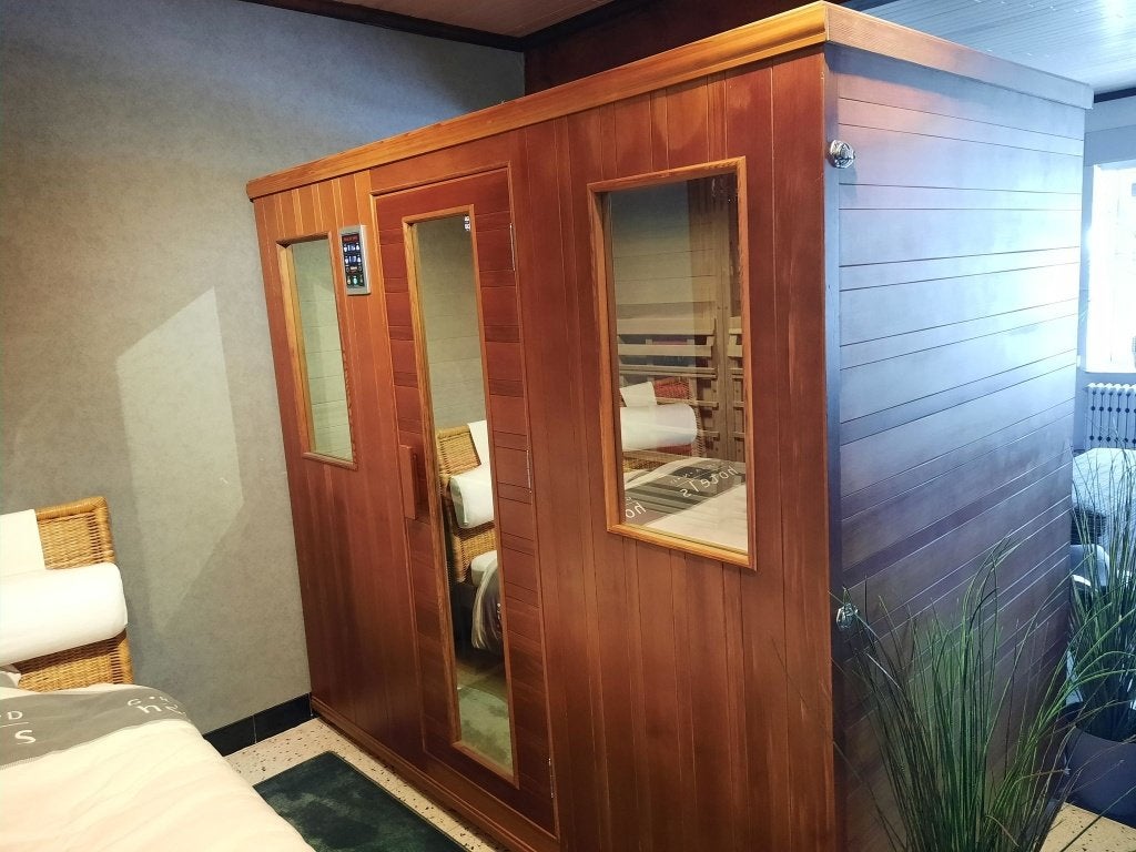 Healtmate infrarood sauna, Sport en Fitness, Ophalen, Gebruikt, Infrarood, Complete sauna