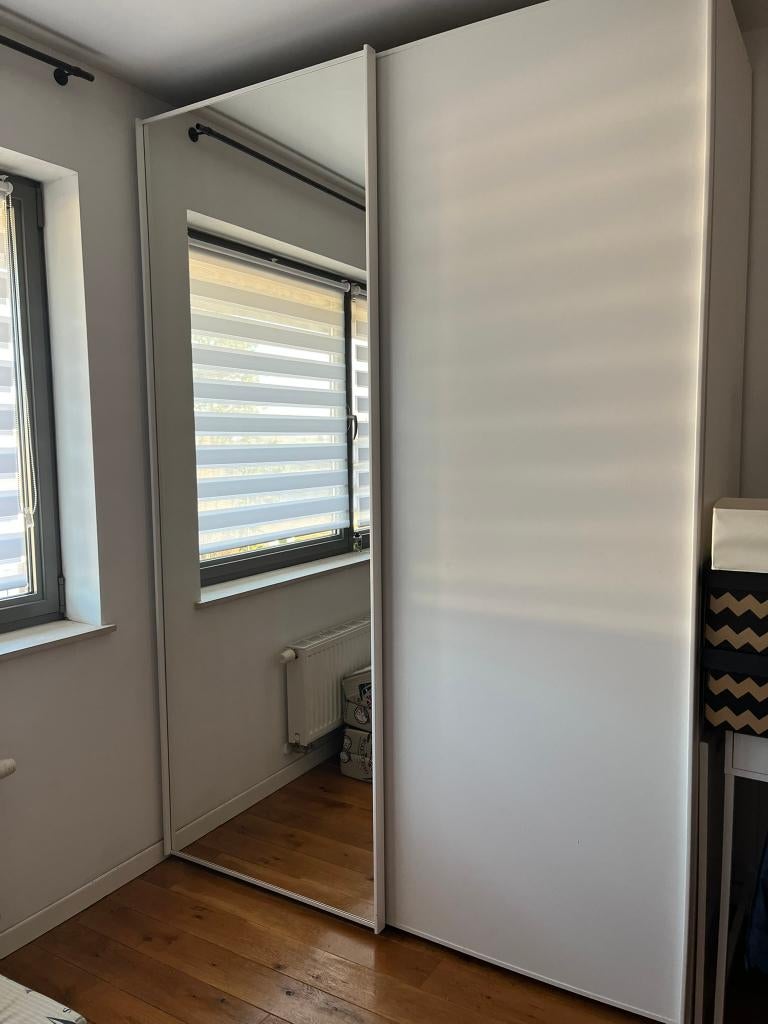 Kleerkast met spiegelschuifdeuren 170*240*60 cm, Huis en Inrichting, Ophalen, 200 cm of meer, Met plank(en), 150 tot 200 cm