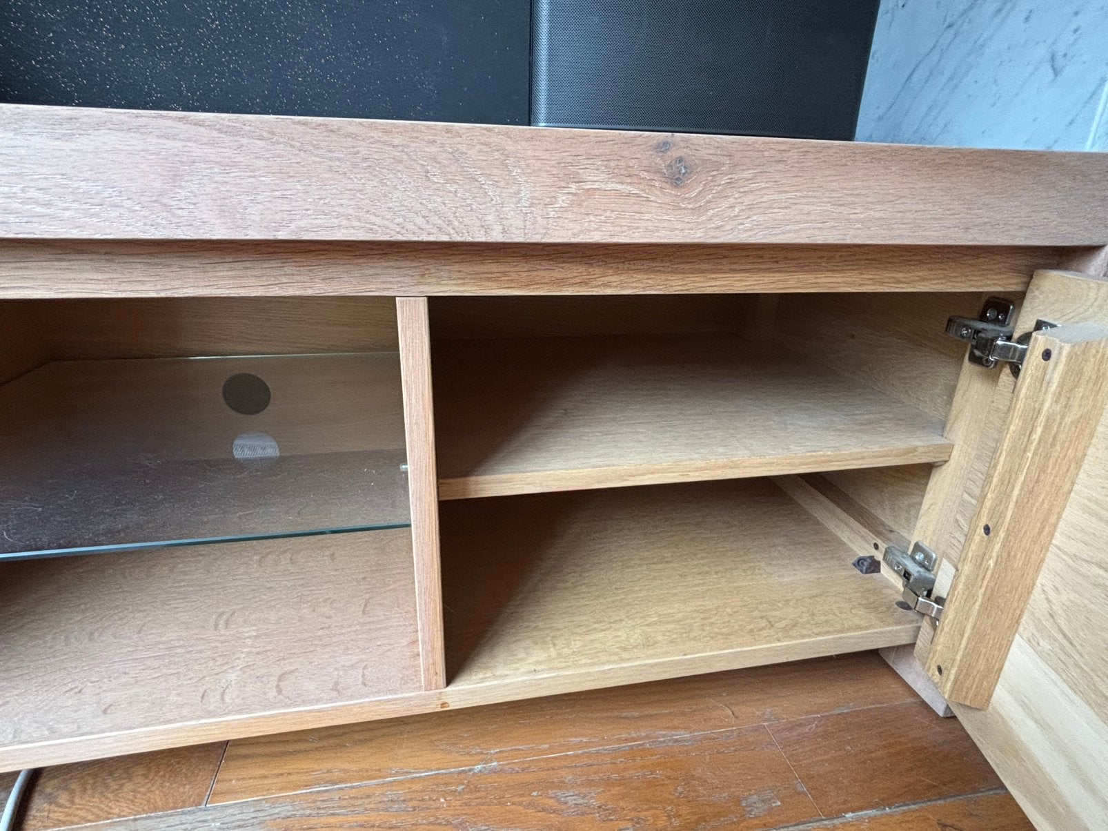 Dressoir + tv meubel, Ophalen, Gebruikt, 200 cm of meer, Eikenhout