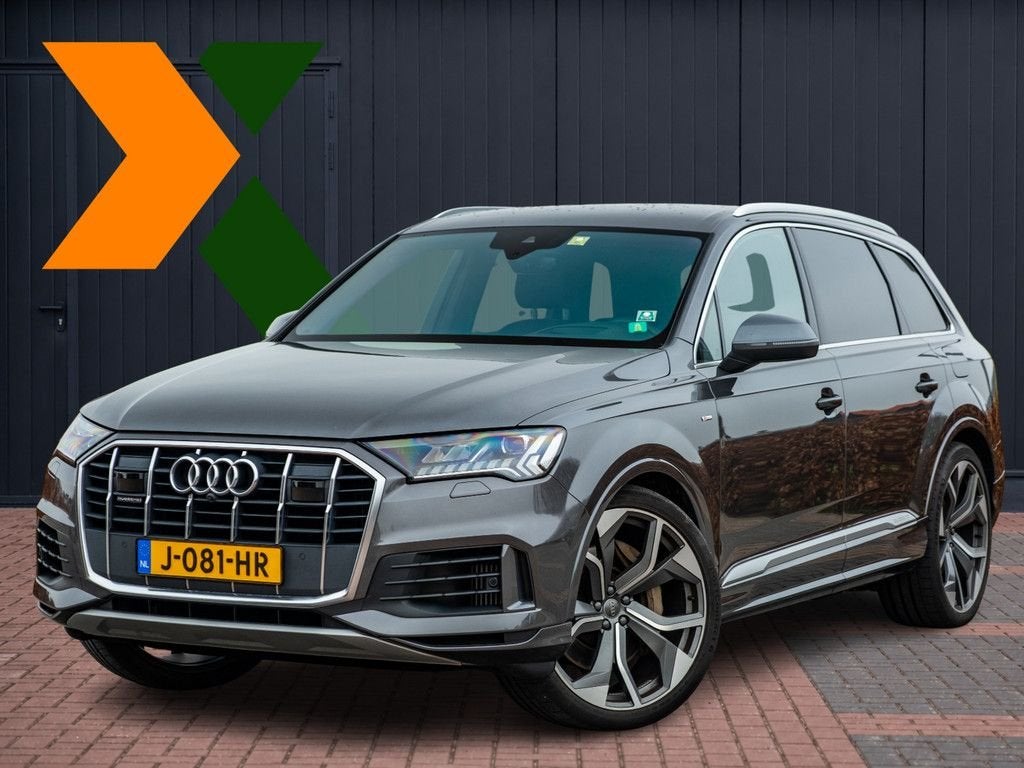 Audi Q7 55 TFSIe quattro Pro Line Plus S-Line | 23” RS Lm |, Autos, Audi, Argent ou Gris, Achat, Carnet d'entretien, Noir