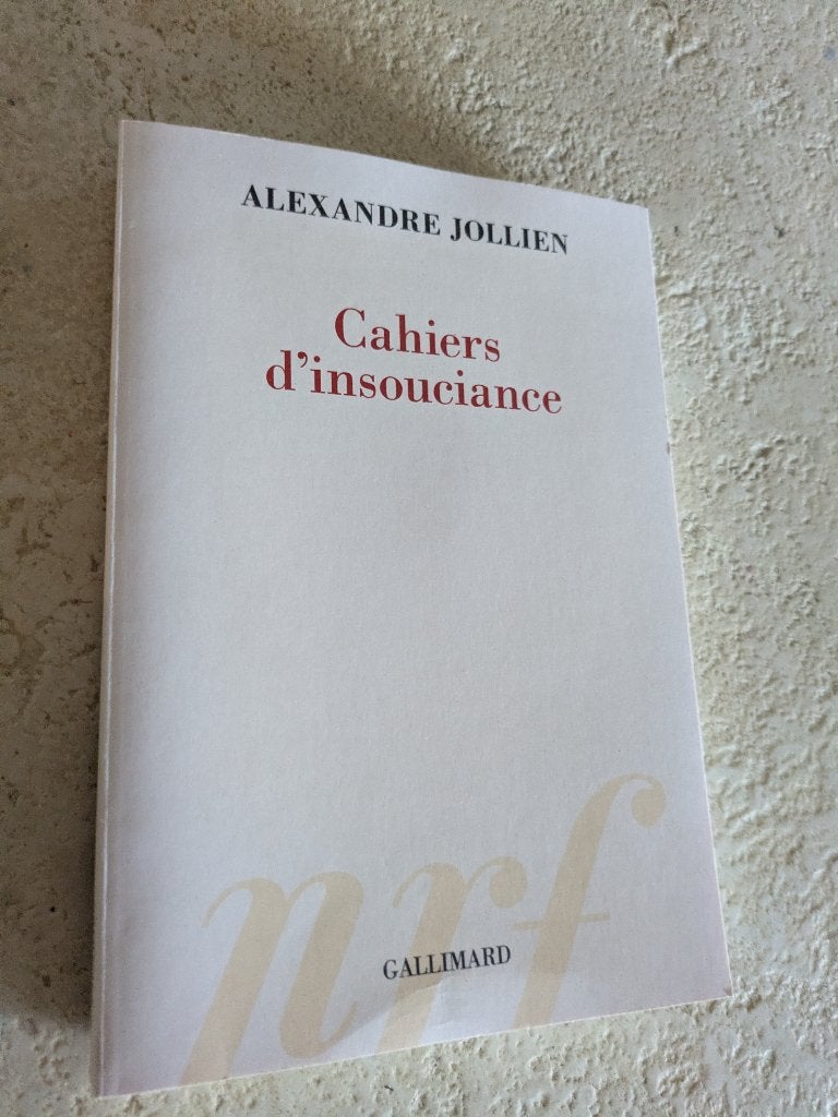Cahiers d'insouciance (Alexandre Jollien)., Enlèvement ou Envoi, Alexandre Jollien., Comme neuf, Europe autre