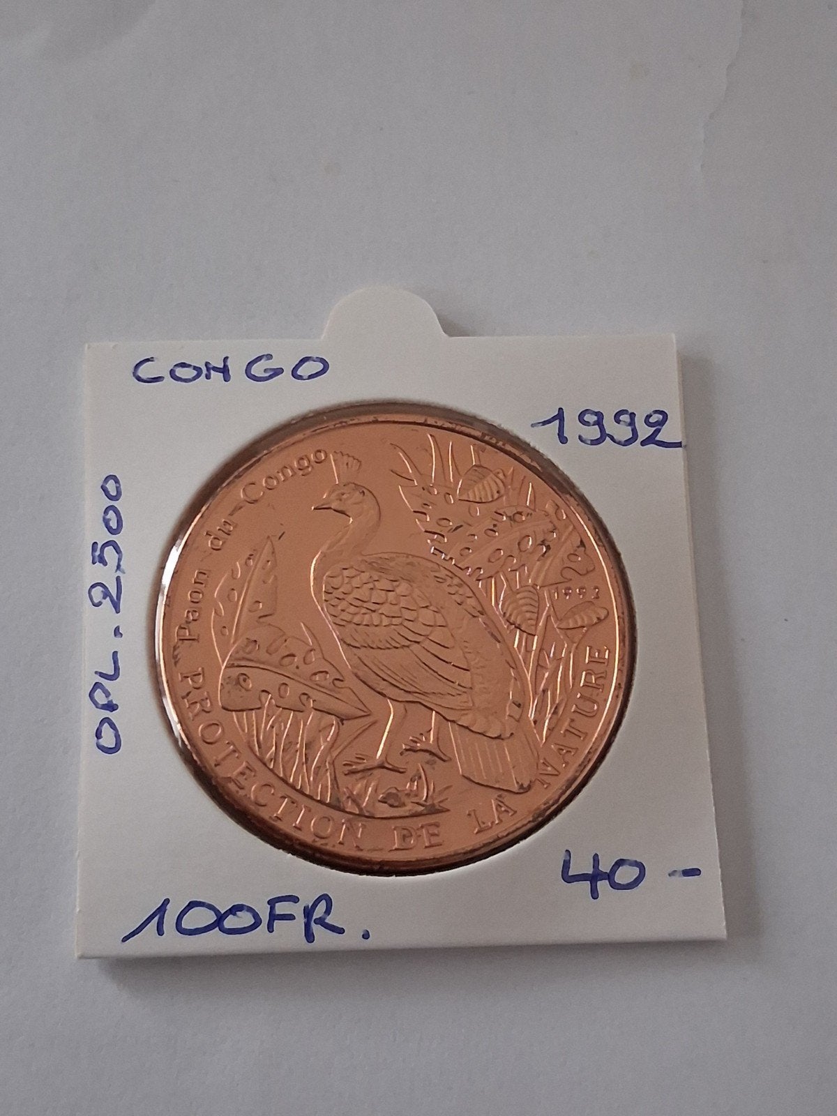 Congo 100 pour 1992 opl. 2 500 UNC RARE ! ! !, Timbres & Monnaies, Enlèvement ou Envoi