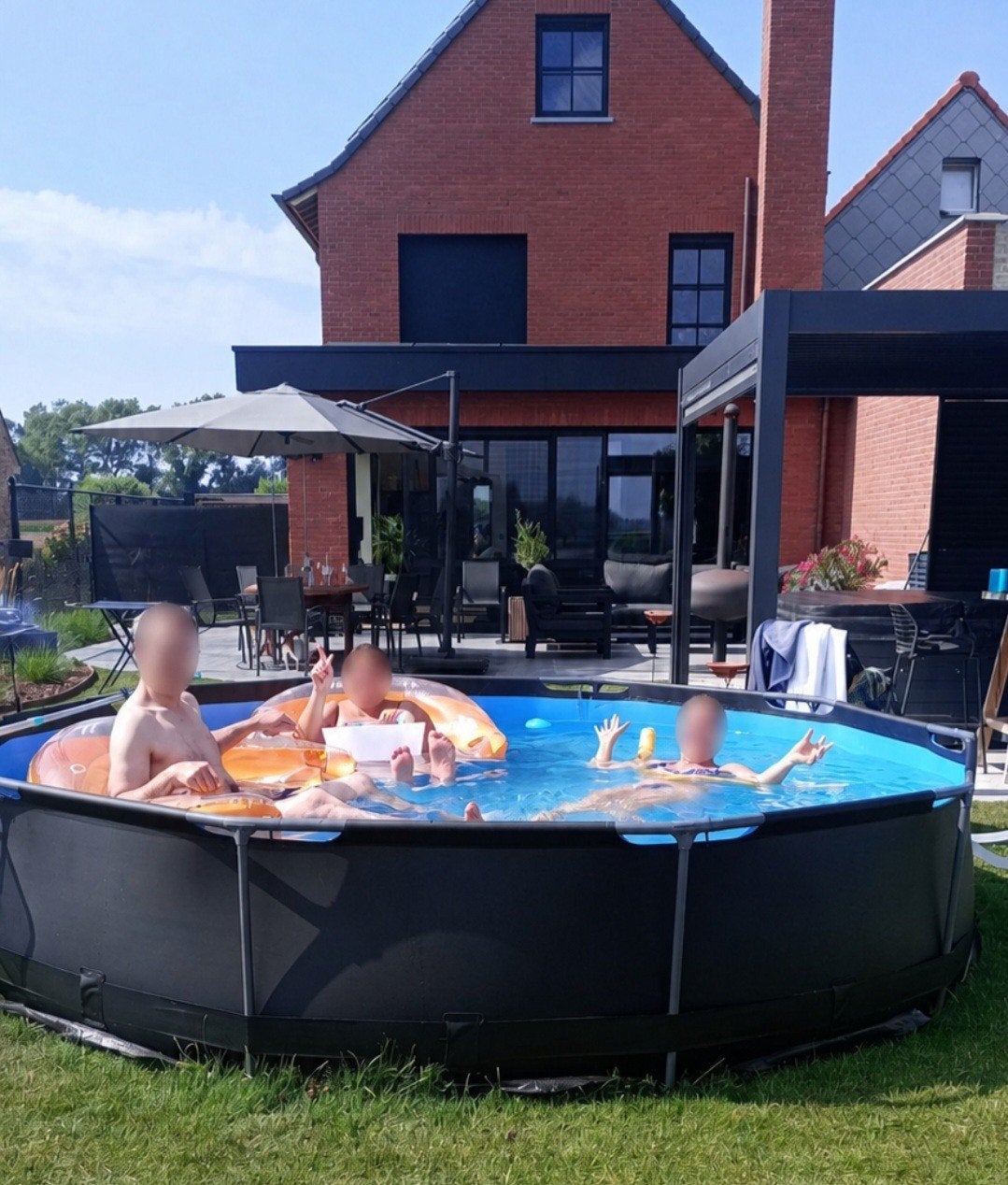 Rond zwembad 366cm Virtufit + alle accessories, Tuin en Terras, Ophalen, Rond