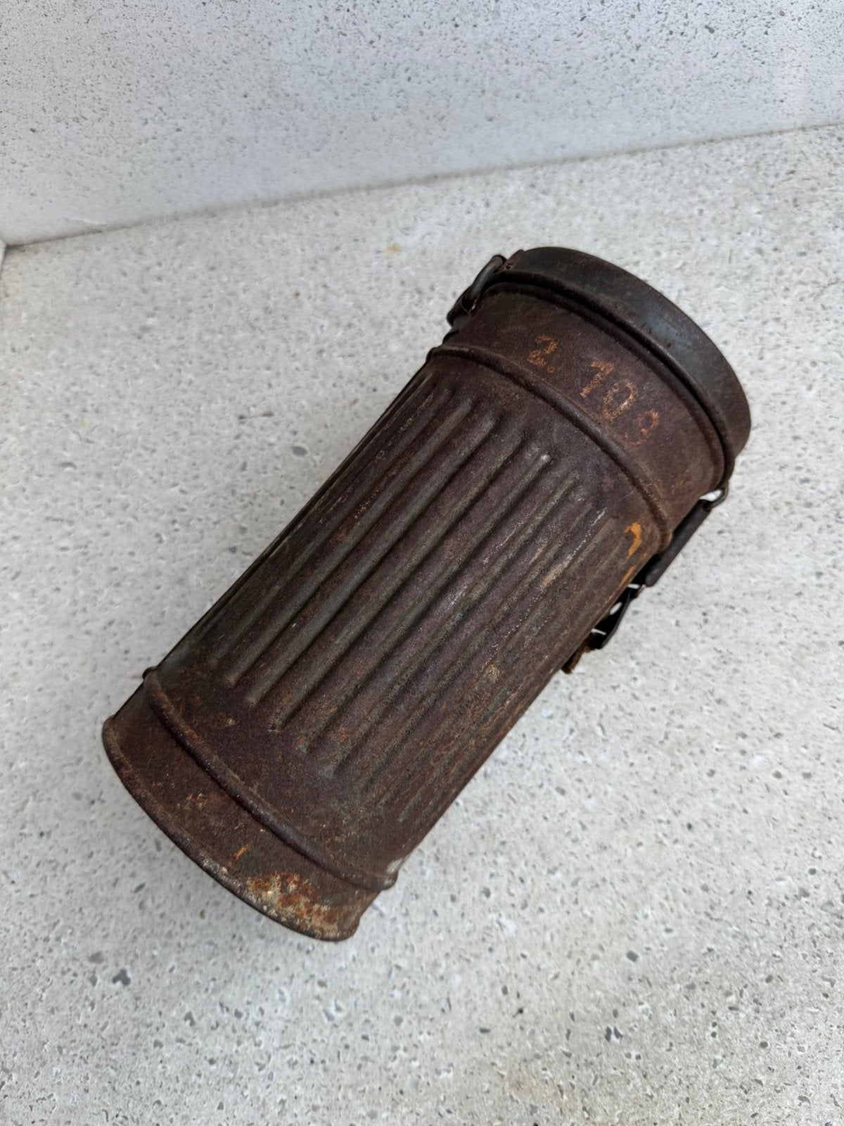WW2 boite pour masque à gaz Allemand, Collections, Enlèvement ou Envoi