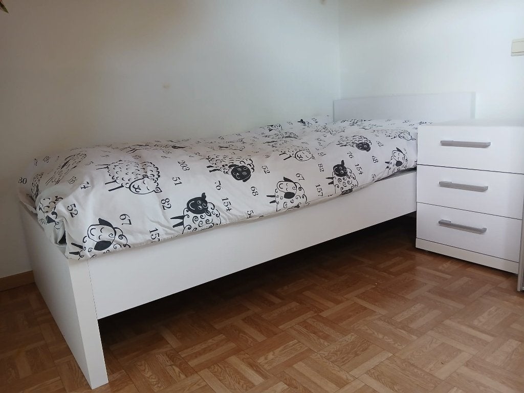 Volledige slaapkamer kind, Ophalen, Gebruikt, Eenpersoons, Wit