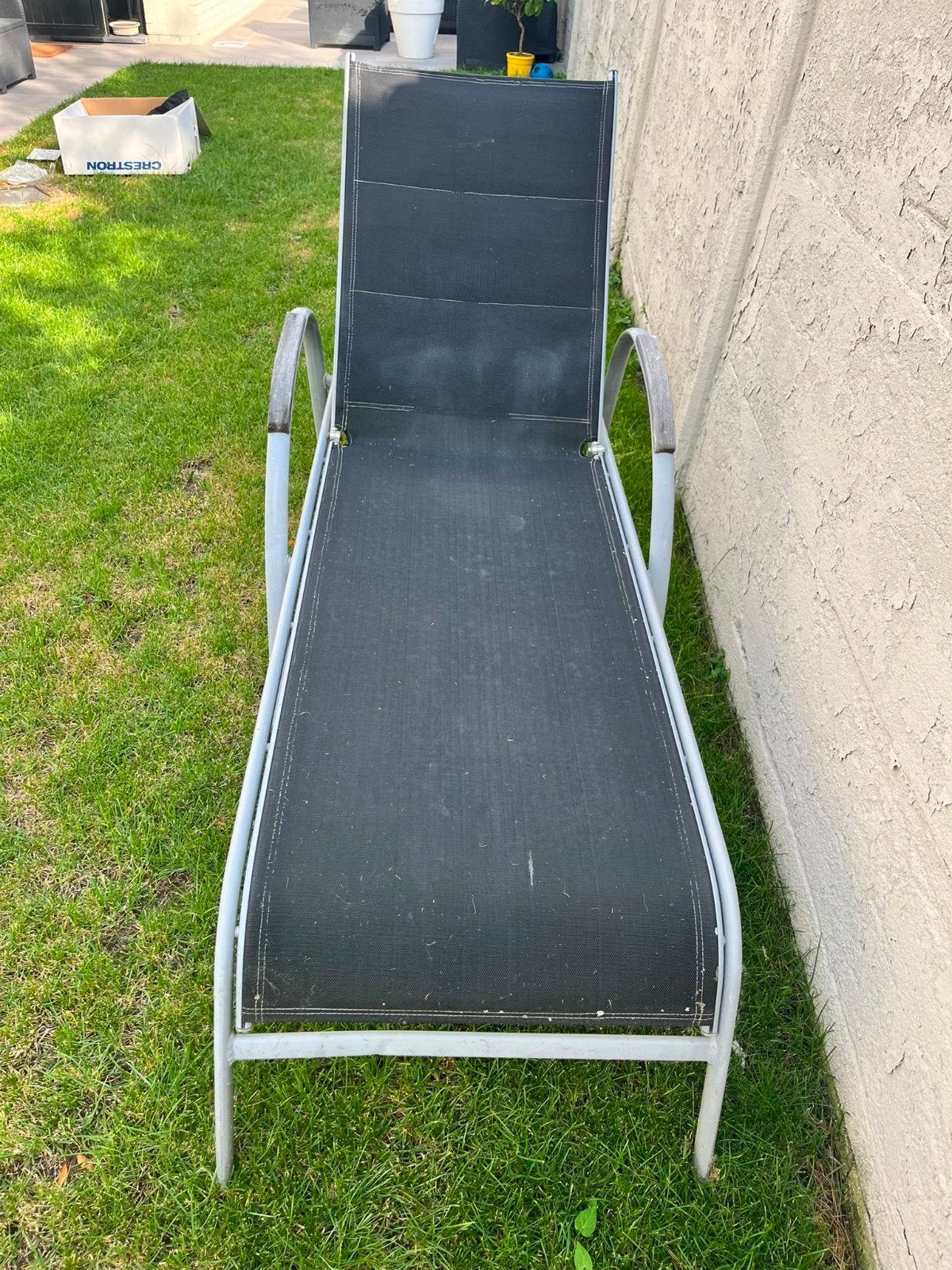 Chaise de jardin réglable  grise, Jardin & Terrasse, Chaises longues, Enlèvement