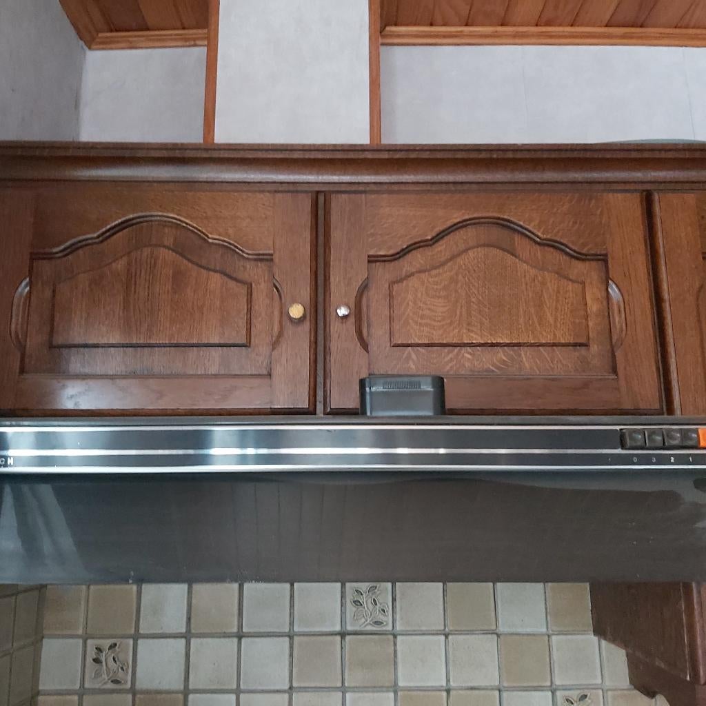 Amerikaanse keuken ( massief hout) gratis, Ophalen, Gebruikt, Bruin, Enkelwandige keuken