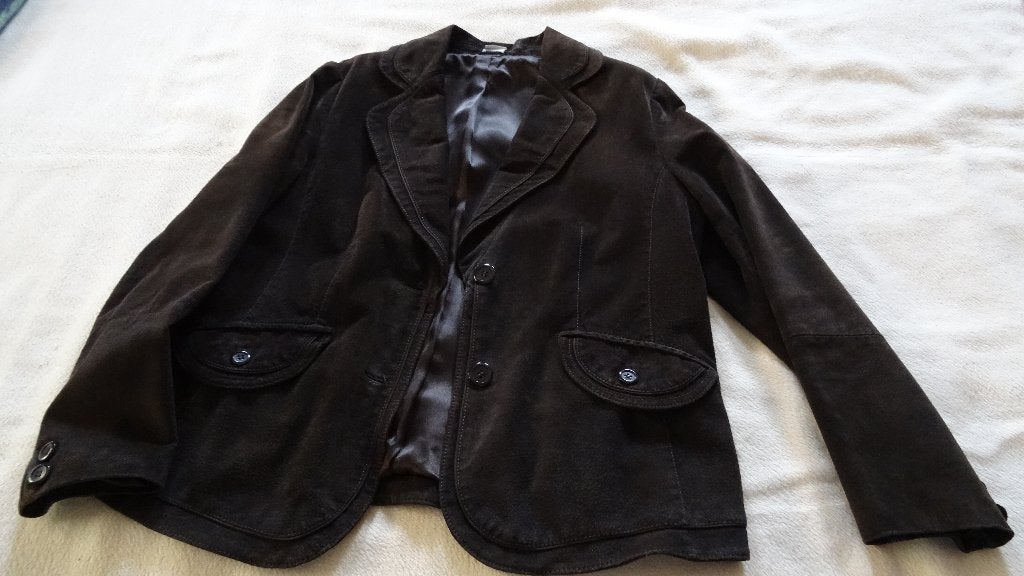 VESTE EN DAIM, M & s mode, Taille 38/40 (M), Enlèvement ou Envoi, Brun