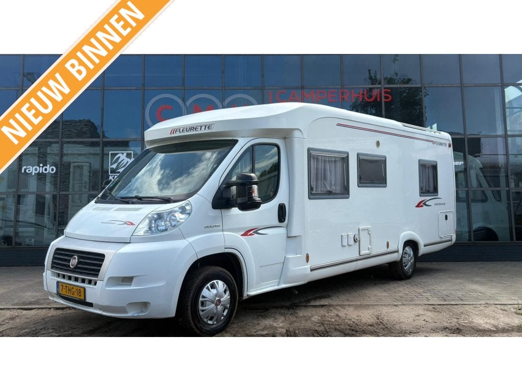 Fleurette Migrateur 73 LM Queensbed,Airco,Dinette, Caravans en Kamperen, Ringverwarming, Bedrijf, Afzuigkap, Half-integraal