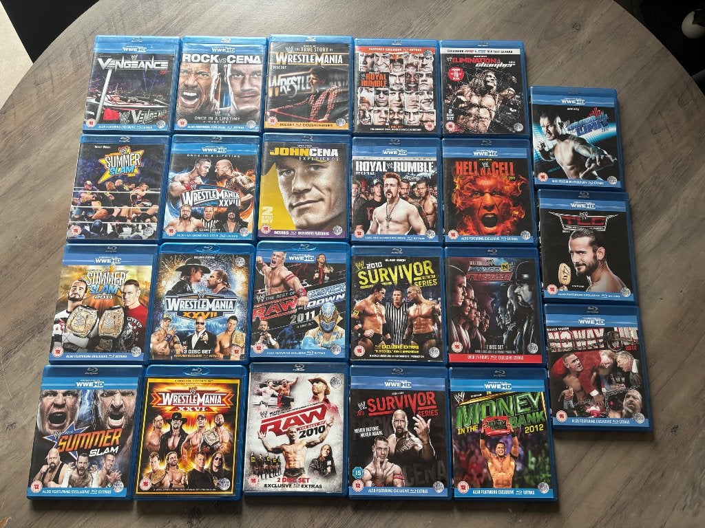 Lot WWE Blu Ray, À partir de 6 ans, Action, Anglais, Comme neuf