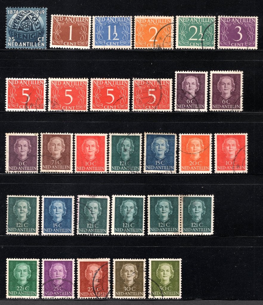 NL. ANTILLEN Lot 1950 gestempeld, Verzenden, Gestempeld