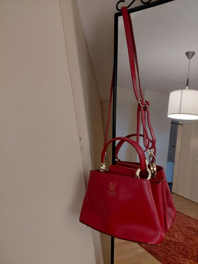 Genuine Italian made"Vera Pelle'  leather tassen, Handtassen en Accessoires, Tassen | Damestassen, Ophalen