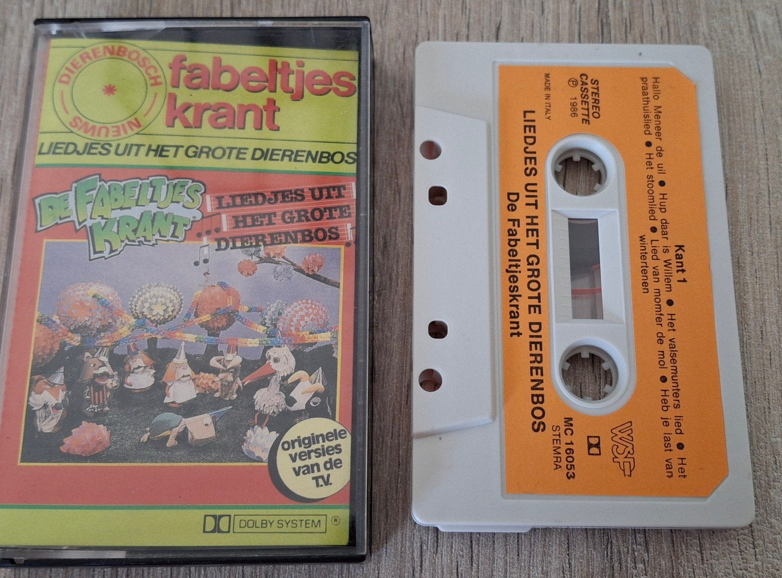 Vintage cassette De Fabeltjeskrant originele versies van TV, Kinderen en Jeugd, 1 bandje, Ophalen of Verzenden, Zo goed als nieuw