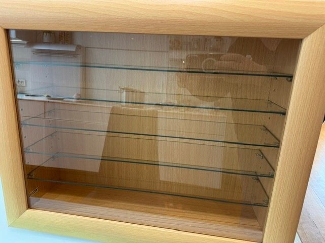 vitrine kast wand, Huis en Inrichting, Ophalen, Met deur(en), 50 tot 100 cm, Zo goed als nieuw