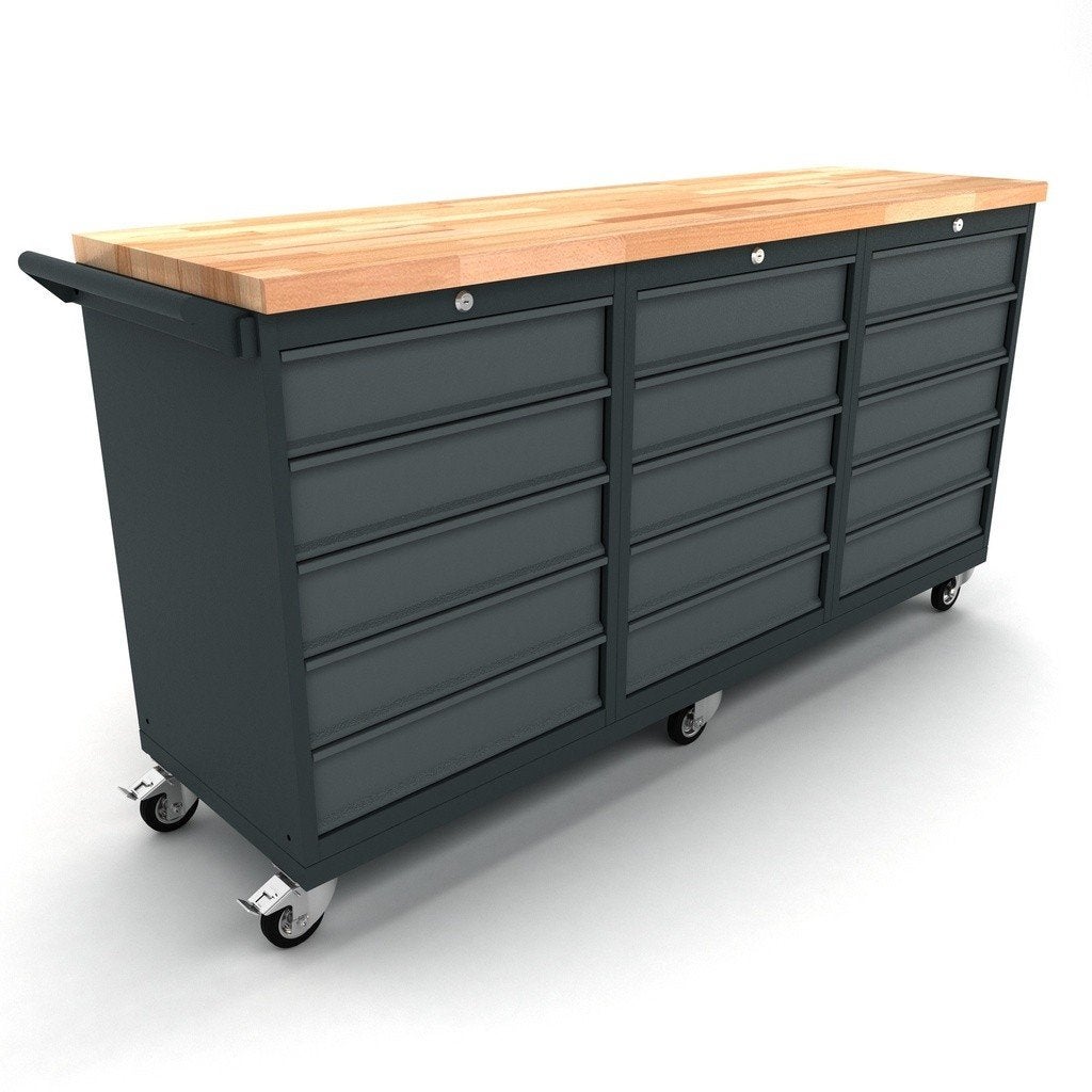 Verrijdbare werkbank 3x 5 laden kast, Envoi