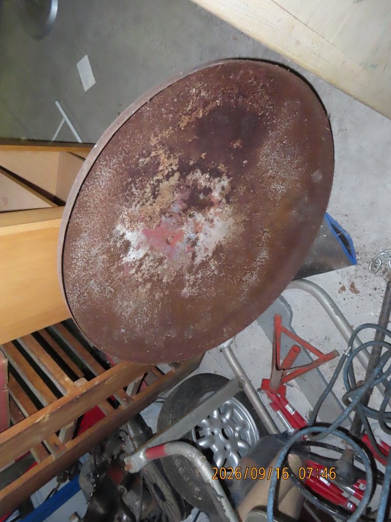 Vuurkolf diameter ongeveer 1 m, Ophalen