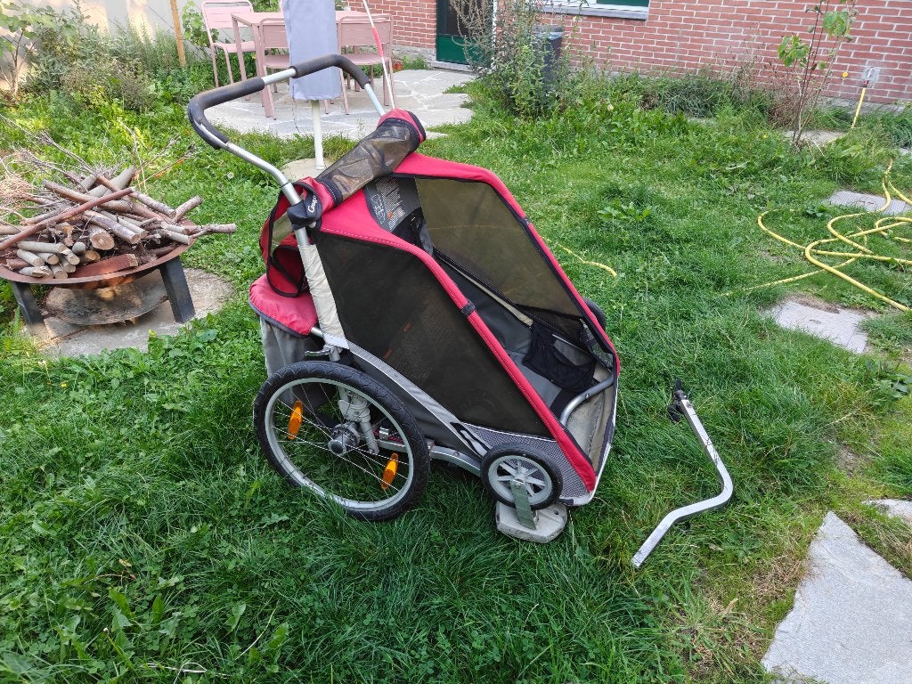 Fietskar Thule Chariot Cougar 2, Fietsen en Brommers, Ophalen, Gebruikt, 80 kg of meer, Thule / Chariot