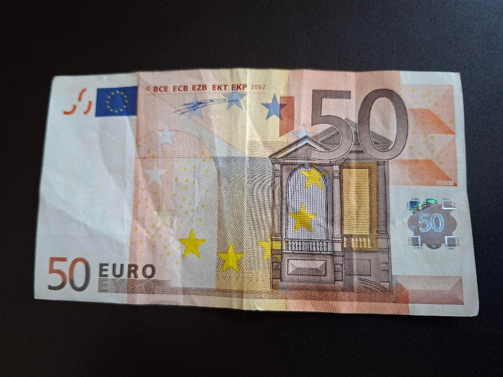 2002 Nederland 50 euro 1e serie Duisenberg code G007, Postzegels en Munten, Bankbiljetten | Nederland, Verzenden, Euro's, Los biljet