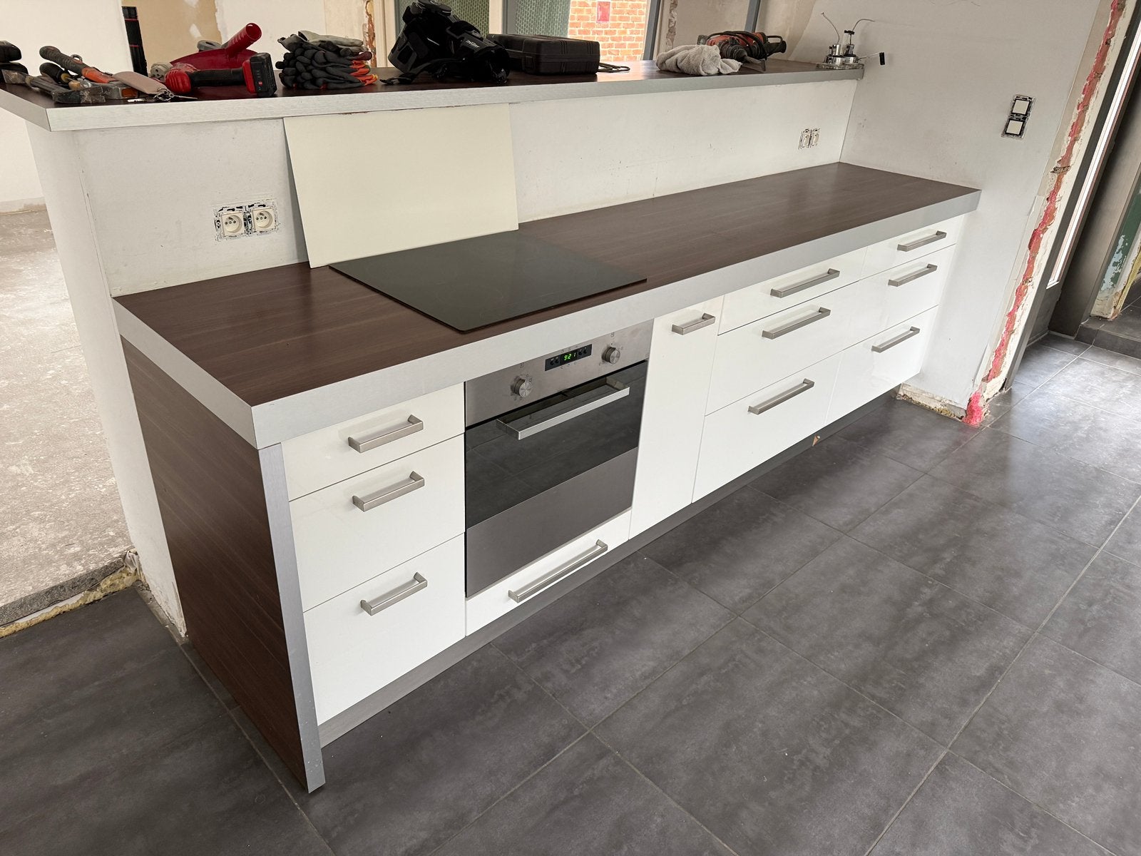 Keuken IKEA hoogglans wit, Ophalen, Wit