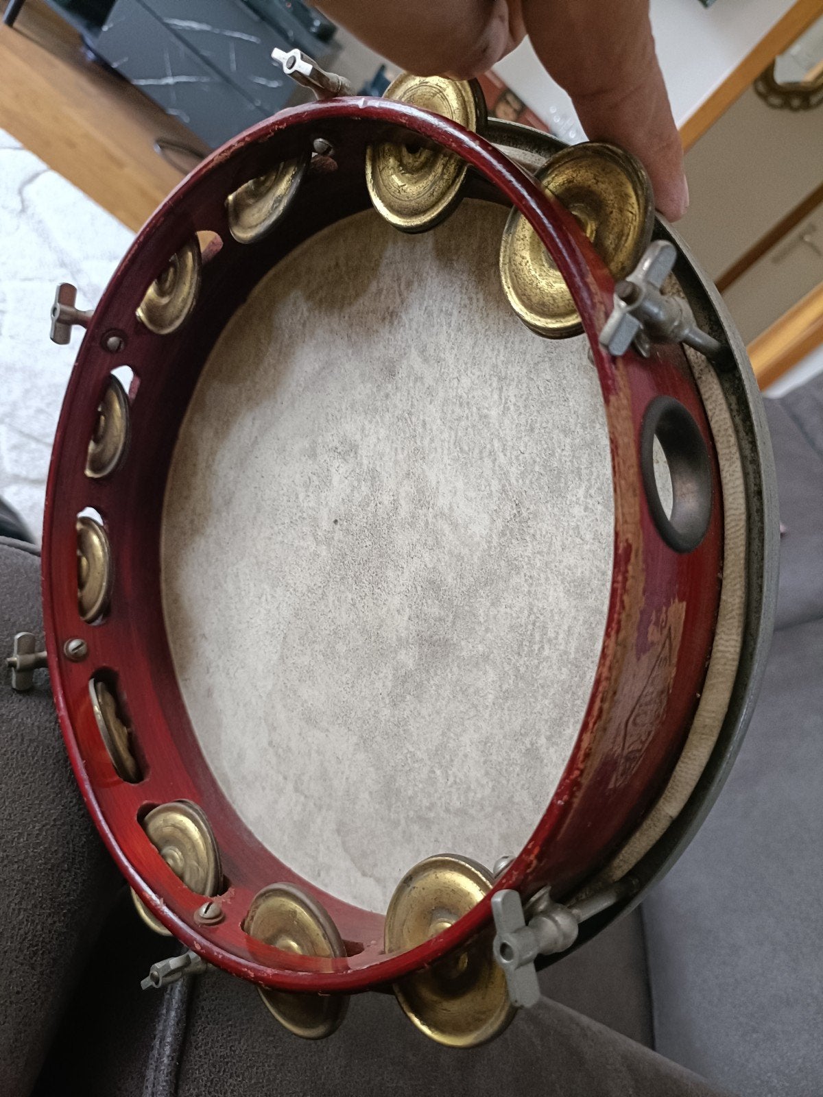 Tamboerijn (Baskische trommel) SONORUS 1960. In goede staat,, Muziek en Instrumenten, Percussie, Trommel
