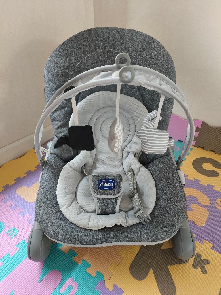 Chicco wipstoel, Kinderen en Baby's, Ophalen, Schommelstoel, Met gordel(s) of riempje(s), Zo goed als nieuw