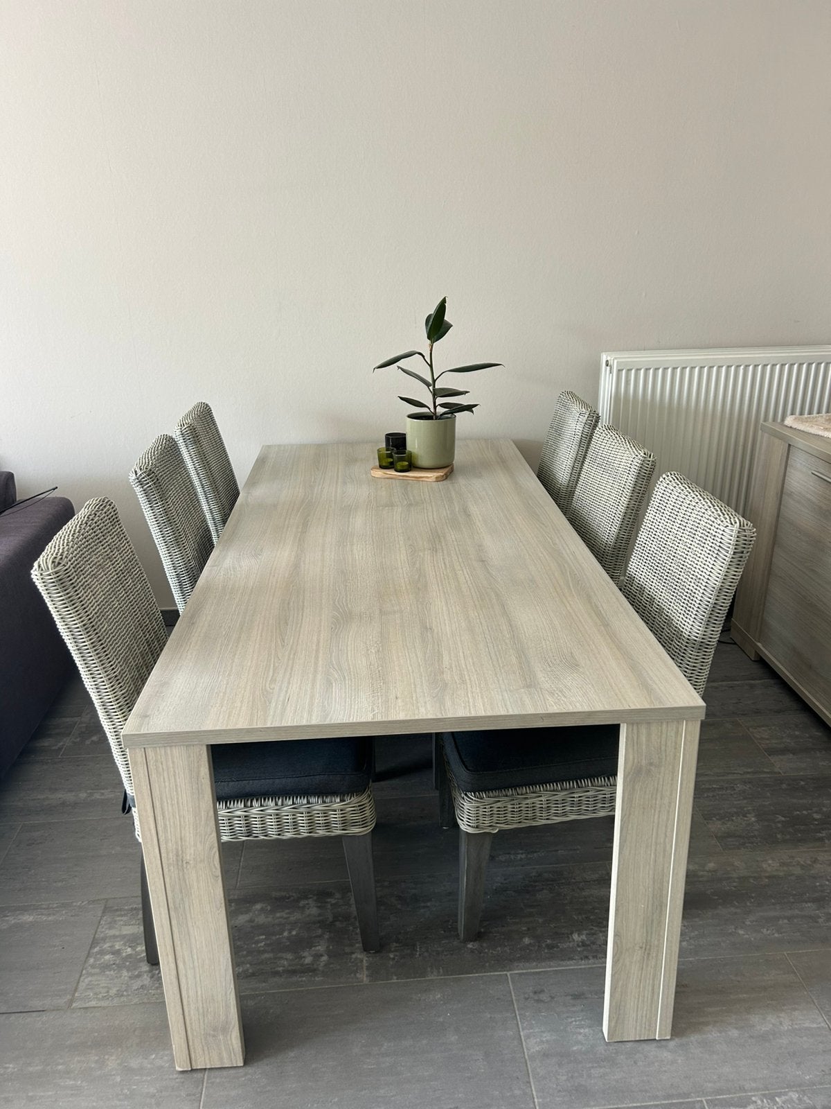 Eetkamertafel met 6 stoelen, Huis en Inrichting, Ophalen