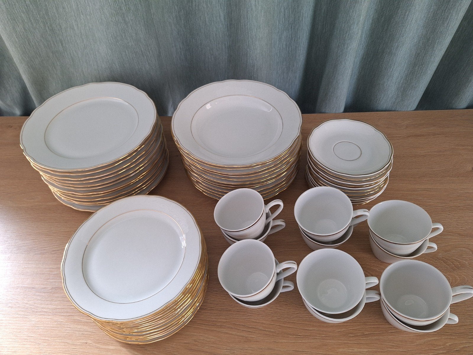 vintage servies met gouden randje, Antiek en Kunst, Ophalen