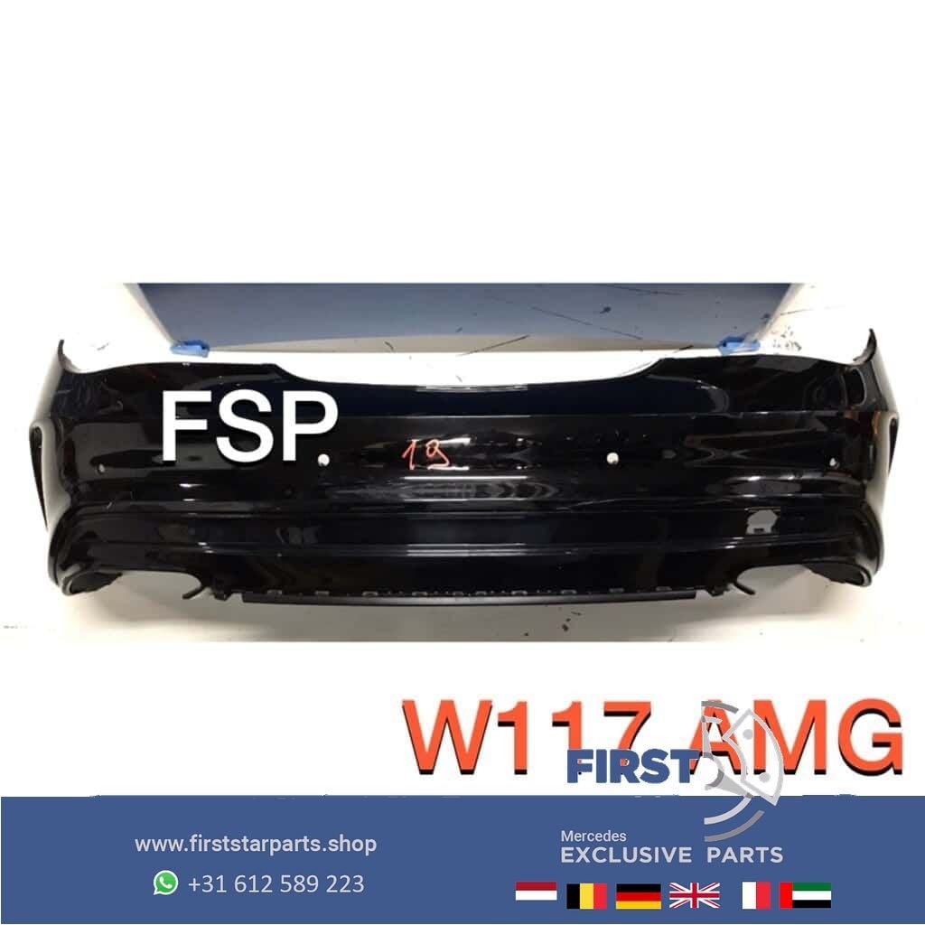 W117 CLA AMG Achterbumper zwart + diffuser origineel Mercede, Gebruikt, -, Ophalen of Verzenden, Achter