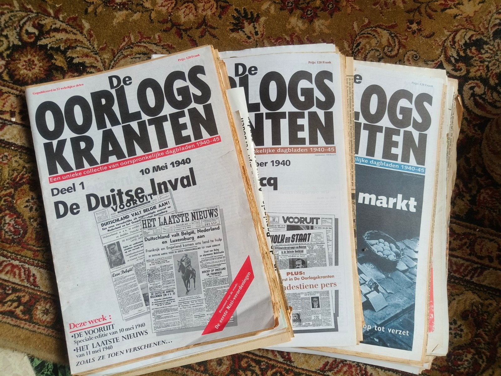Grote verzameling 'De Oorlogskranten' – Deel 1 t/m 82, Enlèvement