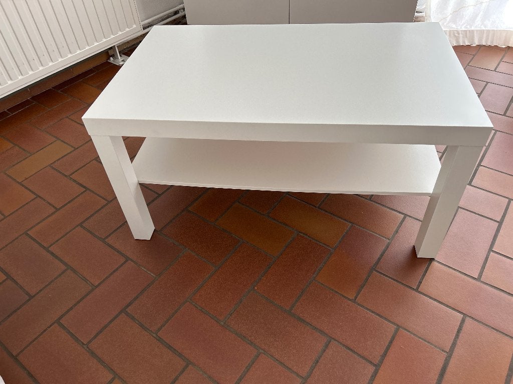 Table basse blanc 90 x 55 cm Lack Ikea, 50 à 100 cm, Enlèvement, Utilisé, 5 – 50