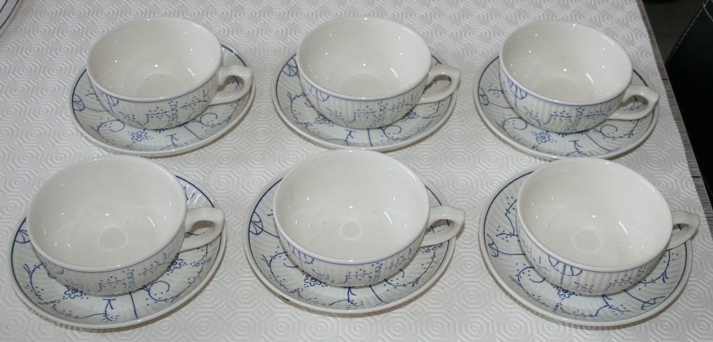 6 grandes tasses 11cm de diamètre Boch copenhague, Enlèvement