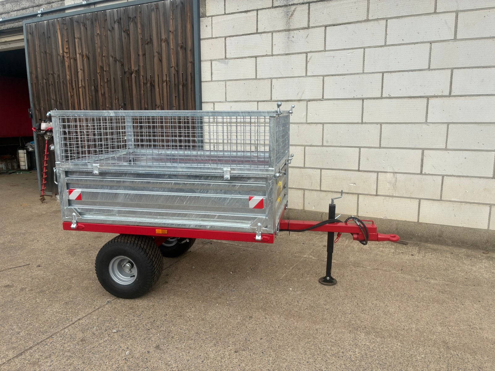 Kipwagen voor minitractor, Enlèvement