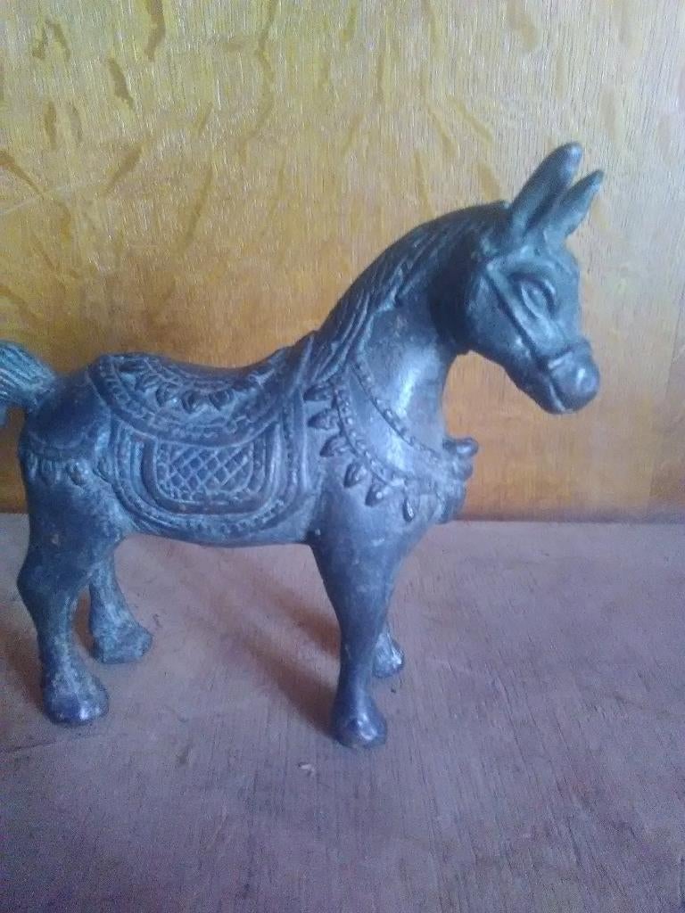 Ancien cheval en bronze, Antiquités & Art, Antiquités | Bronze & Cuivre, Enlèvement ou Envoi, Bronze
