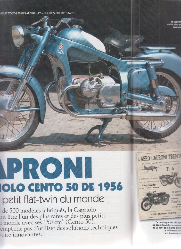 1956 Cyclomoteur Caproni Capriolo Cento 50 collection, Verzenden, Gelezen