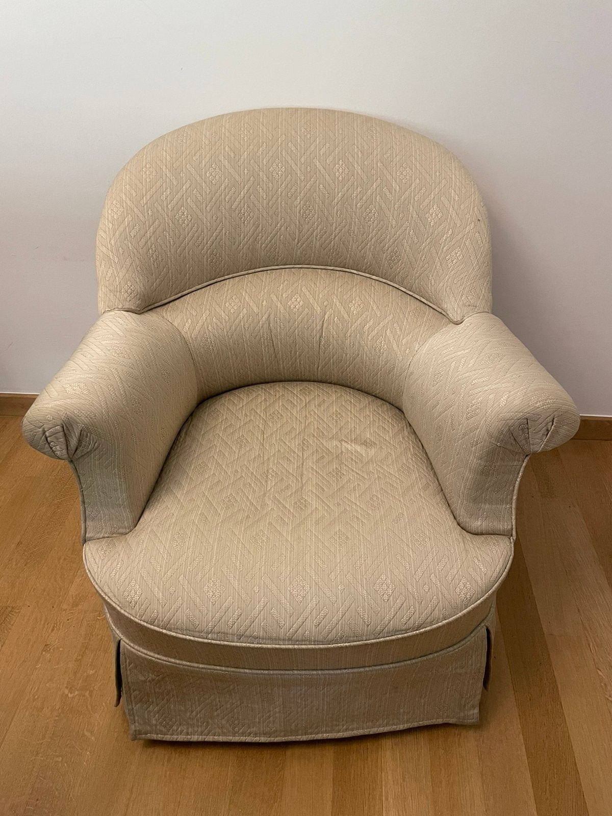 Fauteil beige, Maison & Meubles, Enlèvement, Utilisé