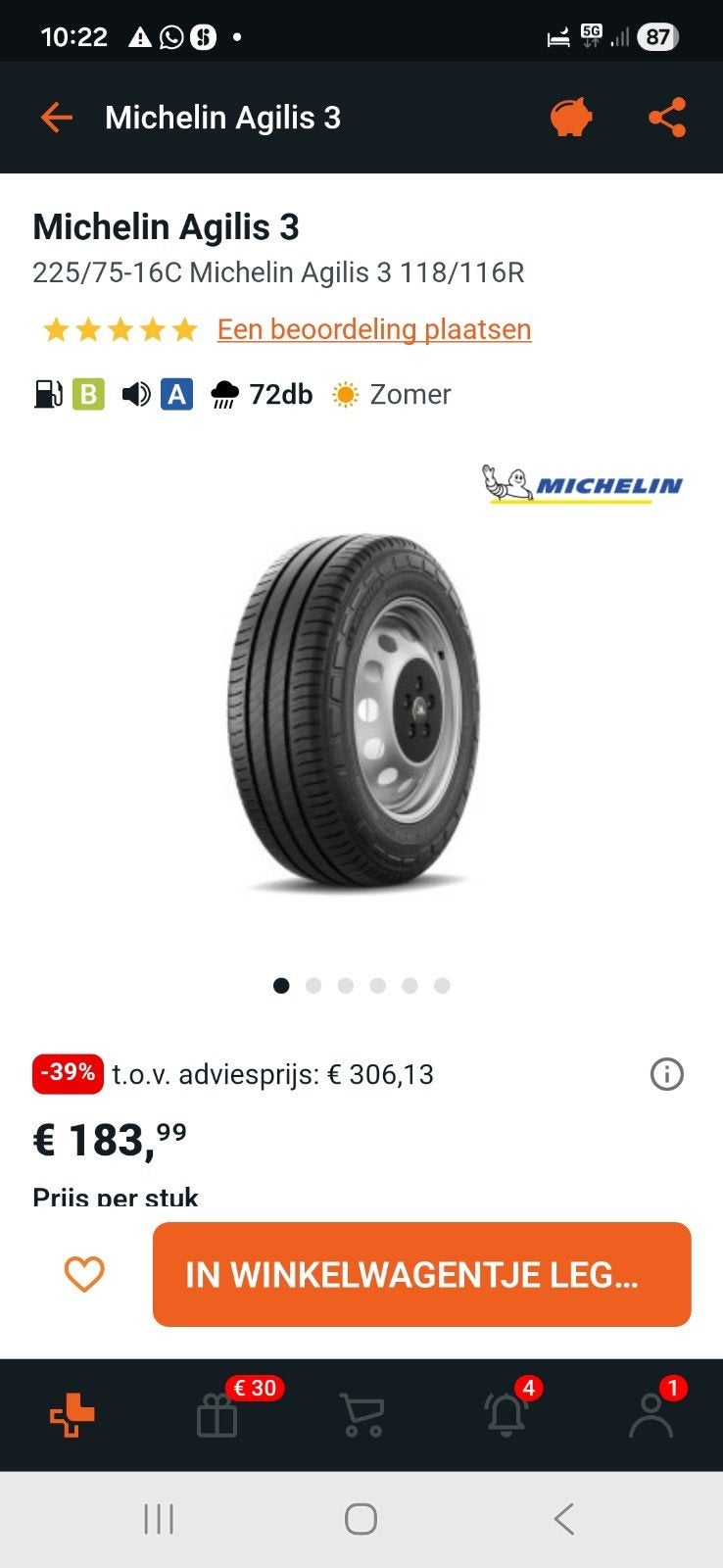 te koop, Auto-onderdelen, Bestelwagen, 16 inch, Nieuw, Ophalen of Verzenden