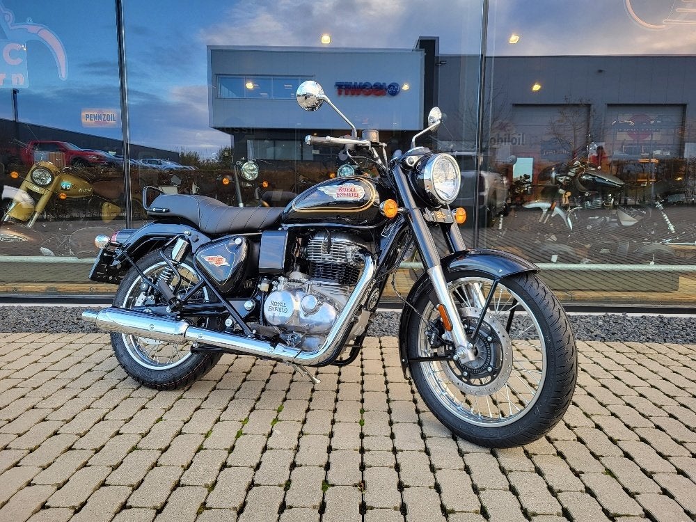 Royal Enfield Bullet 350 Premium en or noir, Motos, 350 cm³, Entreprise, 2 cylindres, Neuf