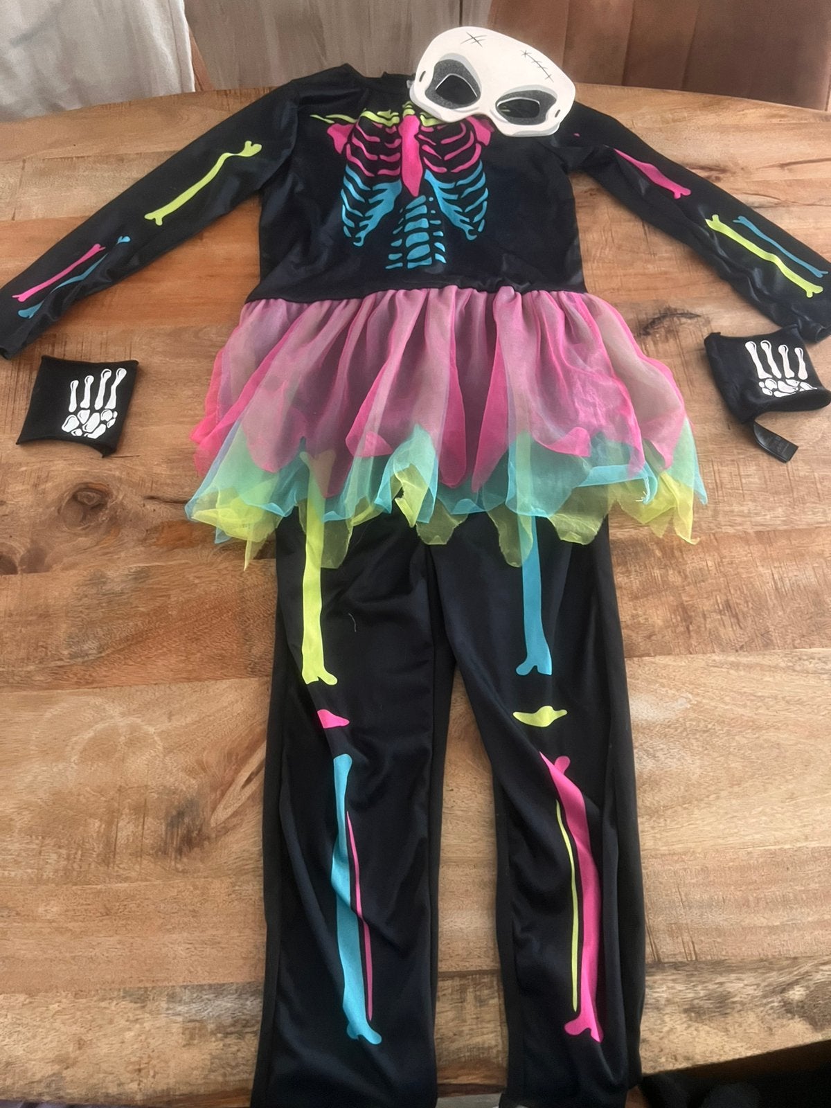 Halloweenkostuum skelet, Kinderen en Baby's, Ophalen, Zo goed als nieuw