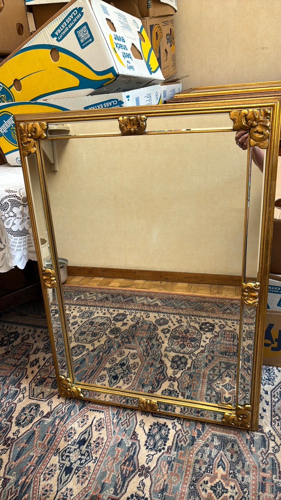 De Knudt Hollywood Regency vintage spiegel, Ophalen