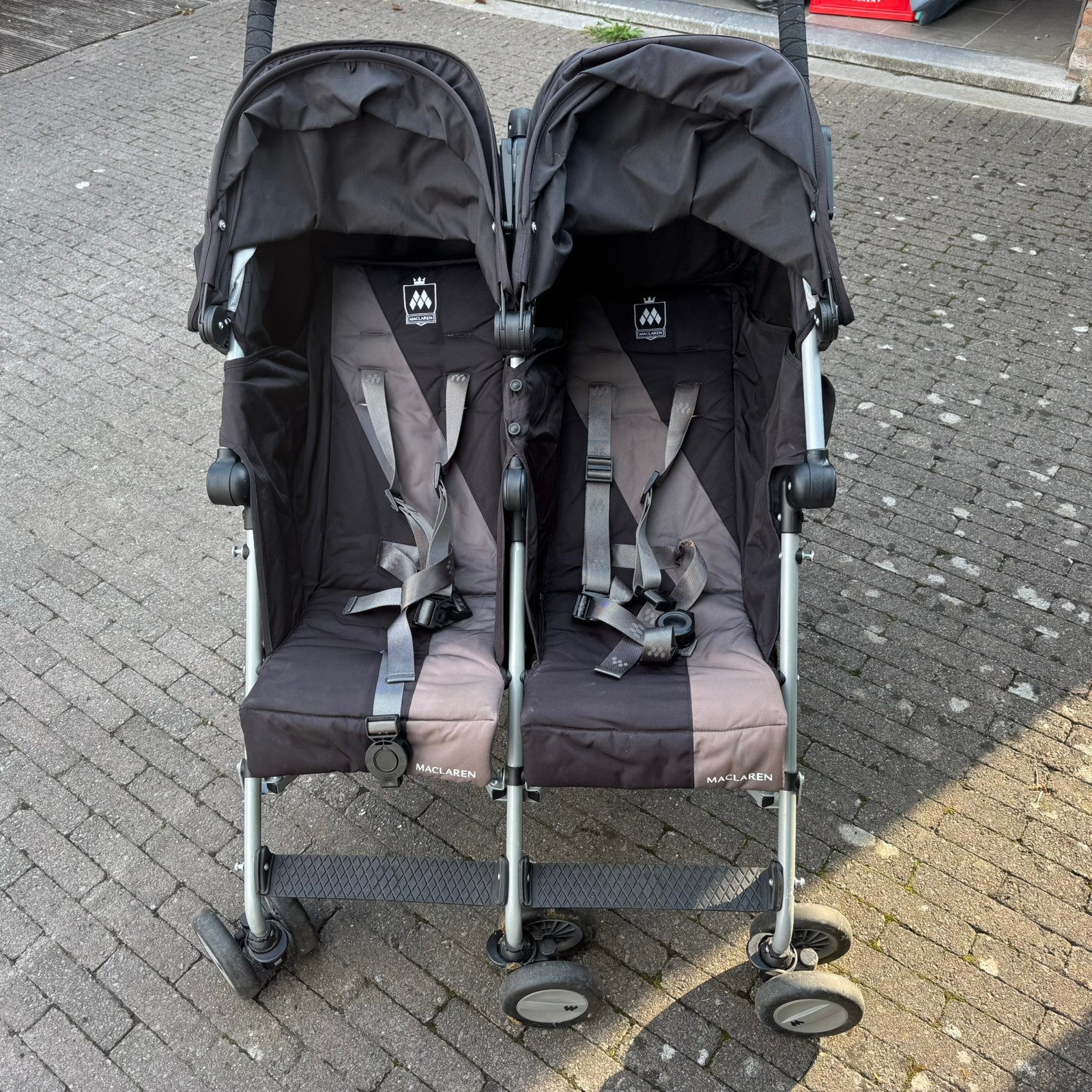 Tweelingbuggy, Ophalen, Gebruikt, Maclaren, Duomodel